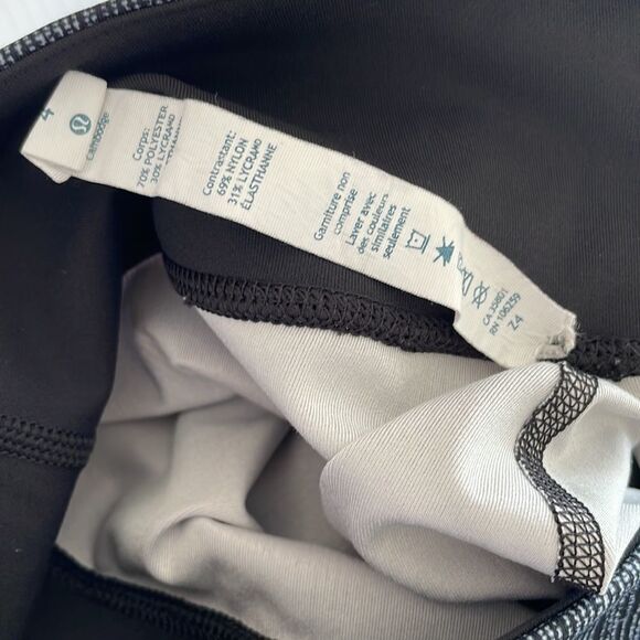 Lululemon Wunder Under Crop Leggings Full-On Luxtreme Burlap Texture Black Dune - Picture 9 of 9